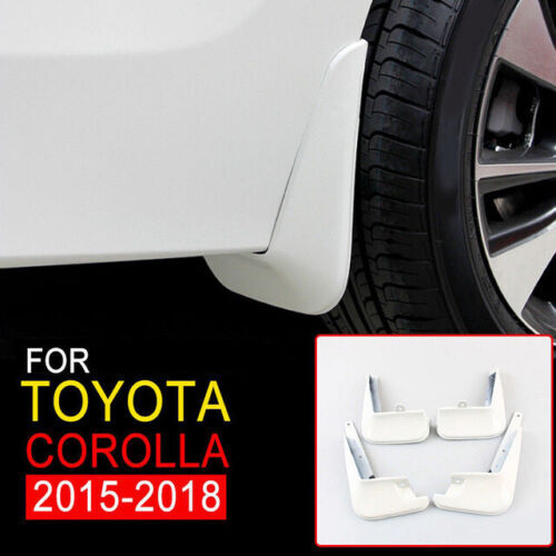 for Toyota for Corolla 2015-2018 White MUD FLAP FLAPS SPLASH GUARDS MUDGUARDS 4PCS