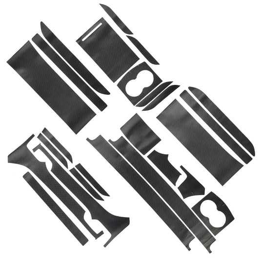 3D Carbon Fiber Style Center Console Sticker Trim Cover Fit for Tesla Model X/S