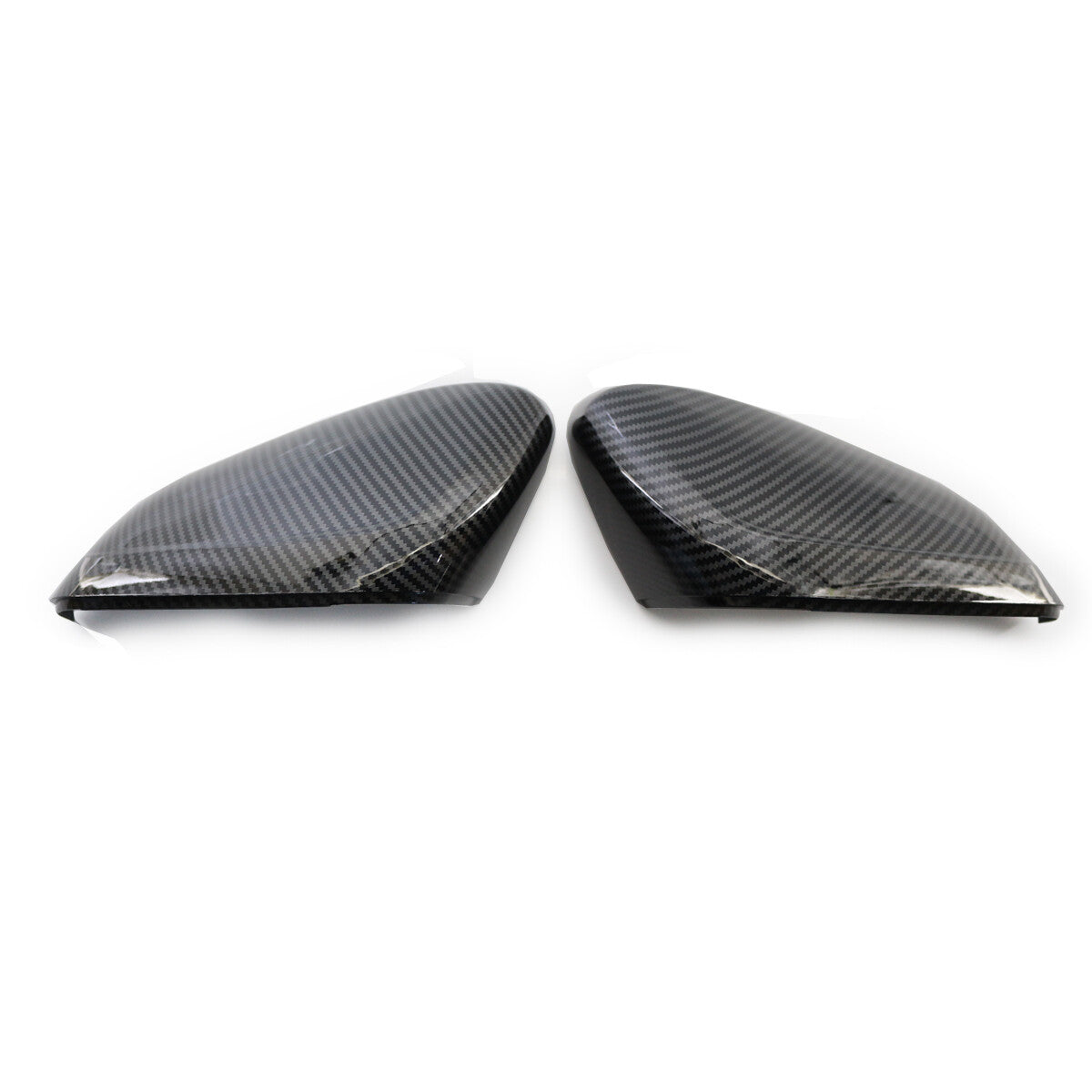Two carbon fiber car side mirror covers for Volvo S60 31402636 31402628