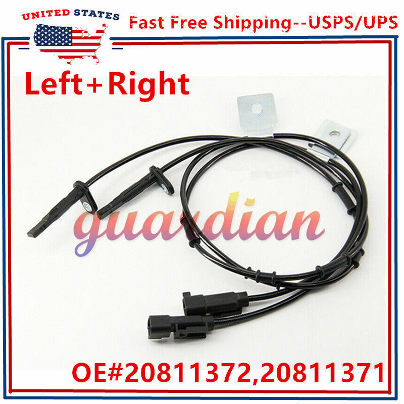 Front LH RH ABS Wheel Speed Sensor kit for Chevrolet Equinox Terrain for GMC 10-17