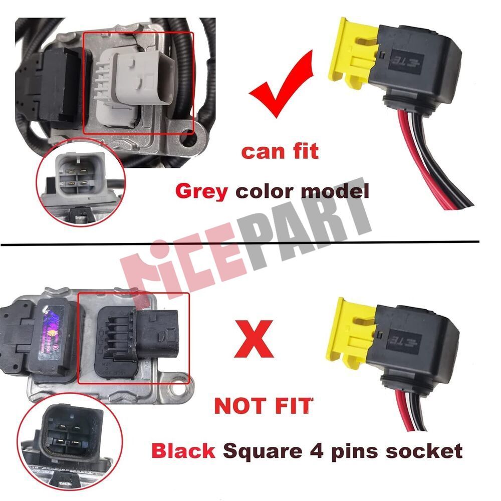 Connect Harness Plug Socket Wiring Pigtail fits Nitrogen Oxide Sensor NOX Sensor
