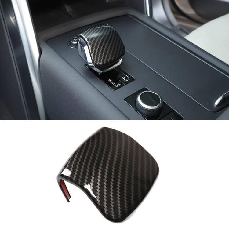 Console Gear Shift Knob Trim Carbon Fiber Style for Range Rover Sport 2023-2025