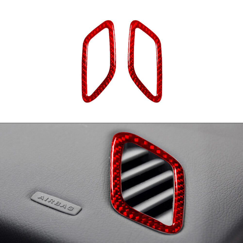 2X Red Demisting Vents Trim Cover for Mercedes Benz CLA 2014-2018 /GLA 2015-2018