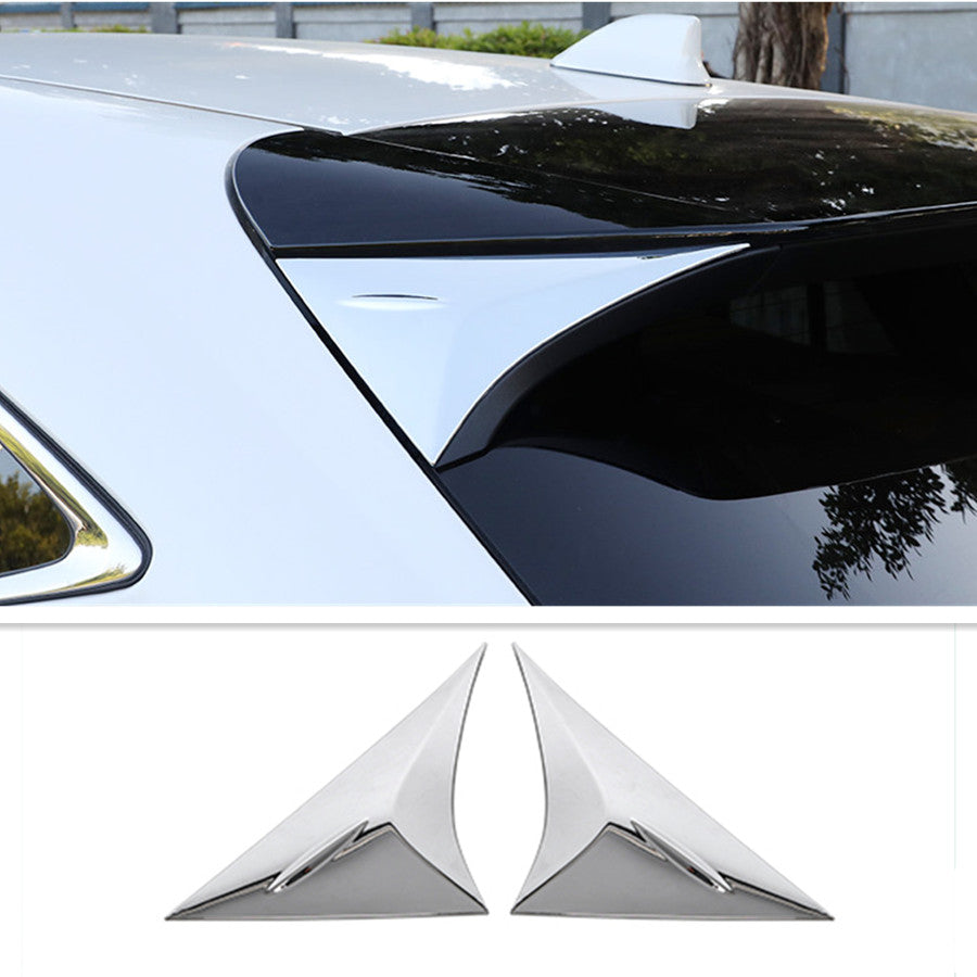Chrome Exterior Rear Window Sill Spoilers Cover 2pc for Toyota Venza 2021-2023