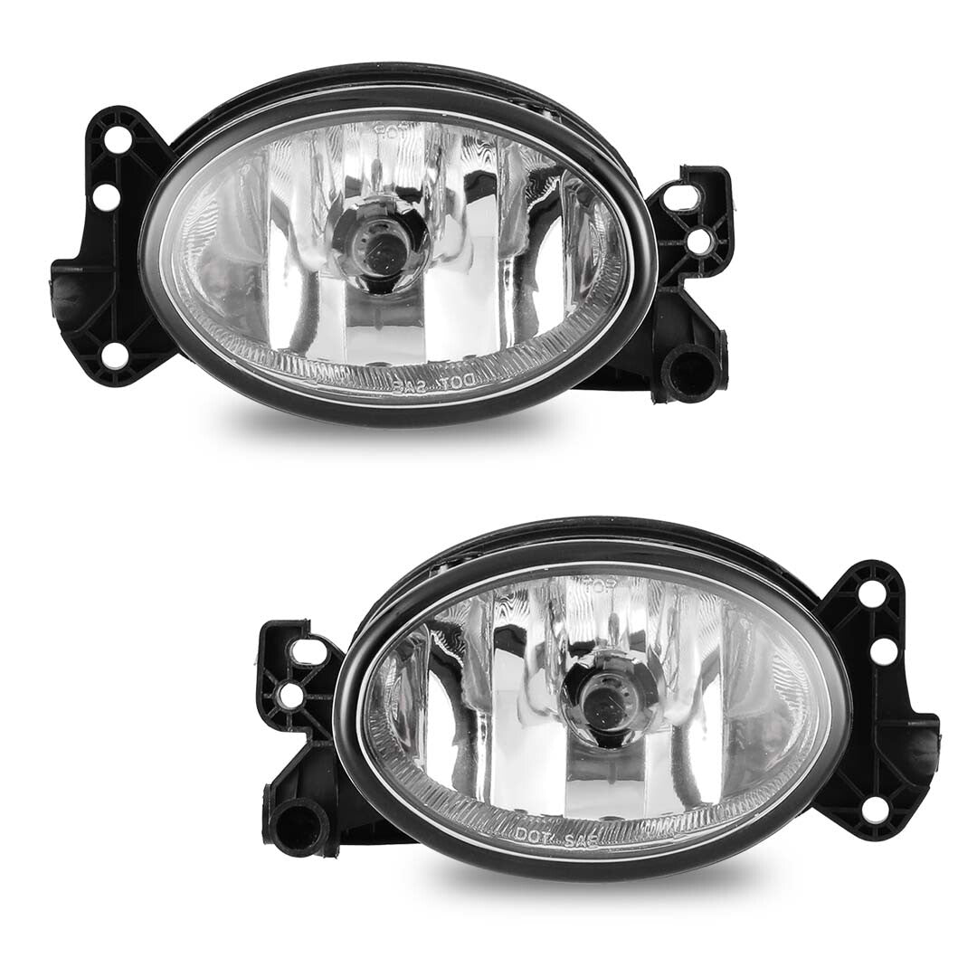 1Pair LR Fog Lights Clear Glass Lens for Mercedes Benz X164 GL320 GL450 GL550