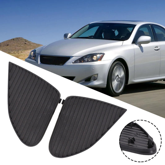 2Pcs Front Fog Light Lamp Cover Cap Trim for Lexus IS IS250 IS350 2009-11 Black