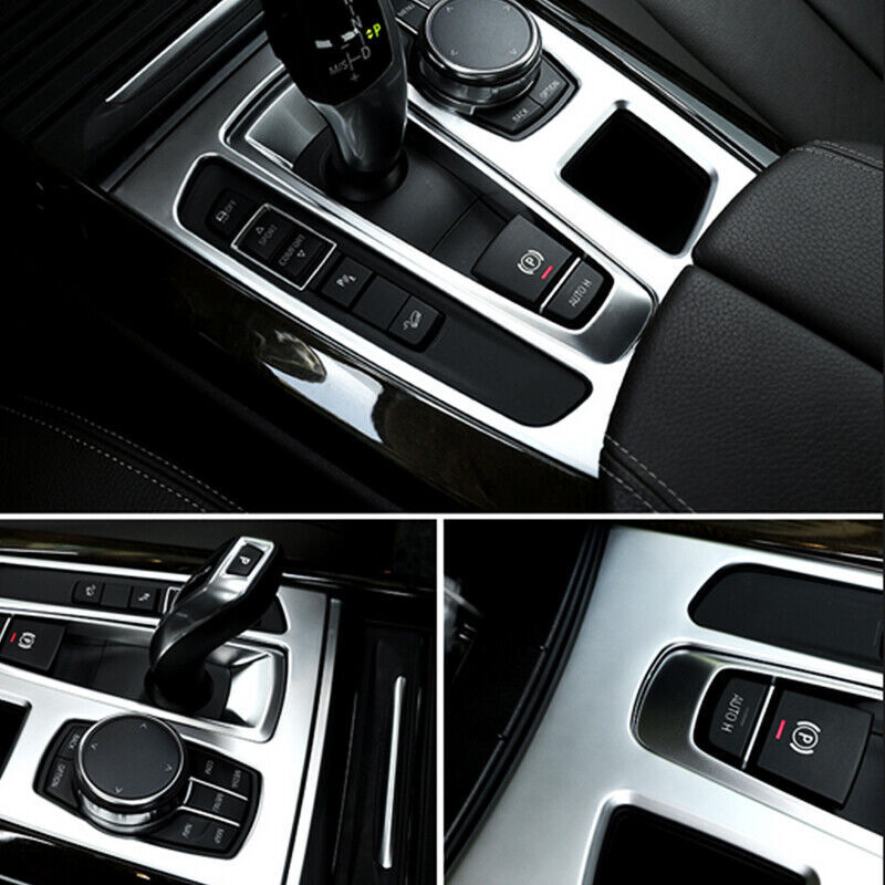 Car Interior Gear Shift Panel Decor Cover Trim for BMW X5 X6 F15 F16 2014-2018
