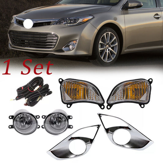 Set for Toyota for Avalon 2013-2015 Front Fog Lamp + Turn Signal Lights + Lamp cover