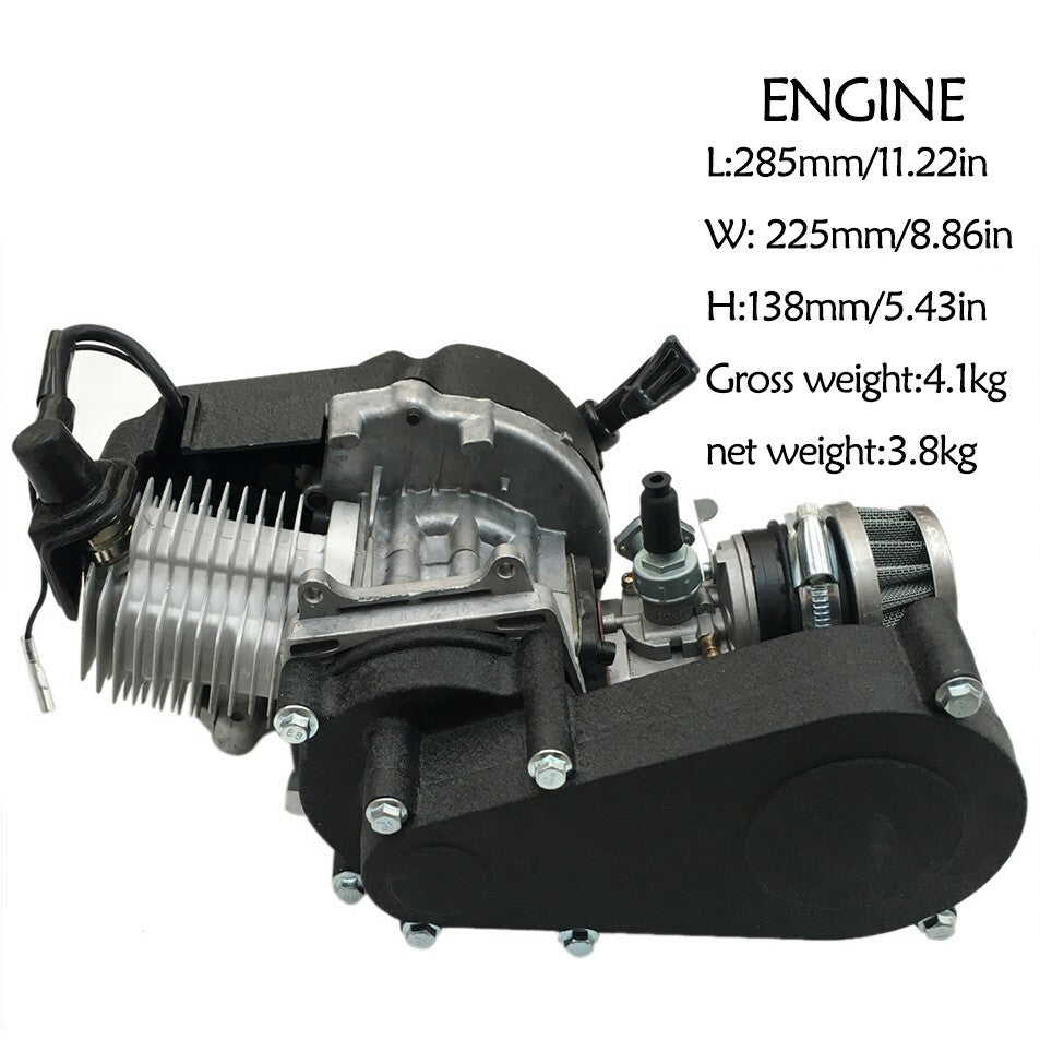 2-stroke 50cc 49cc engine motor kit for go-karts, all-terrain vehicles, bicycle pockets, bicycle dirt