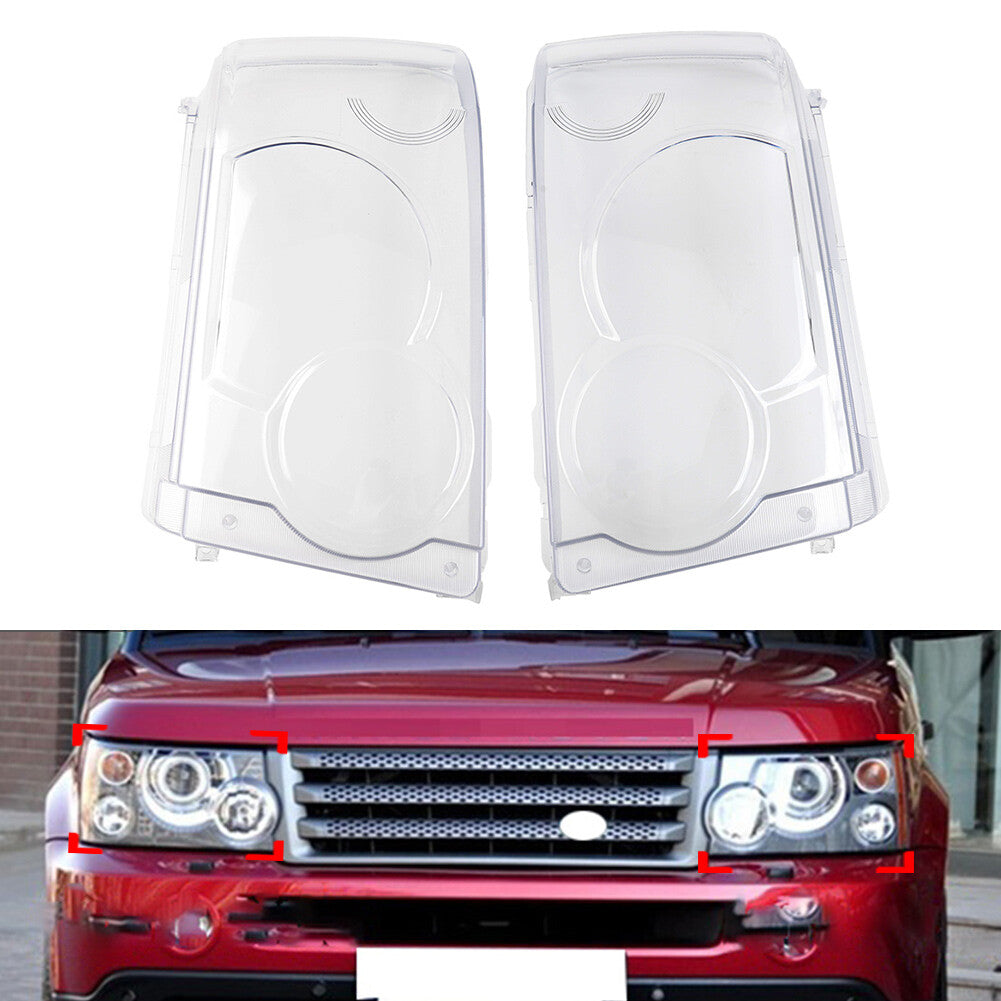 Headlight Lens Cover Lampshade Shell for Land Rover for Range Rover Sport 2005-2009