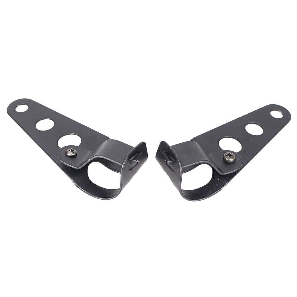 for Harley 28-38mm Headlight Mount Bracket Fork Ear Chopper Cafe Racer Black