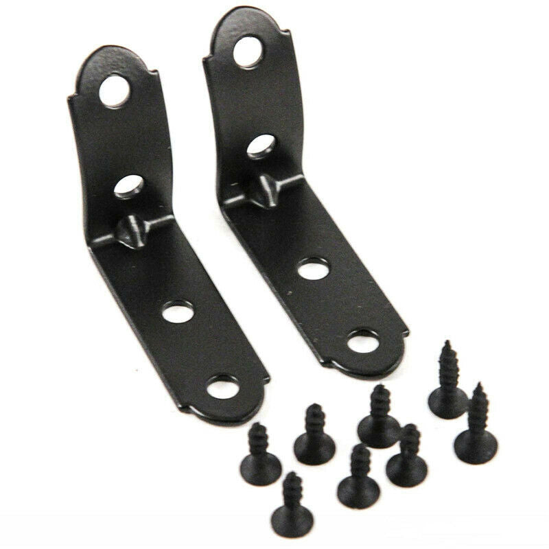 Pack of 2 Glove Box Repair Kit Fit for Audi A4 S4 RS4 B6 B7 8E 2001-2008 Black