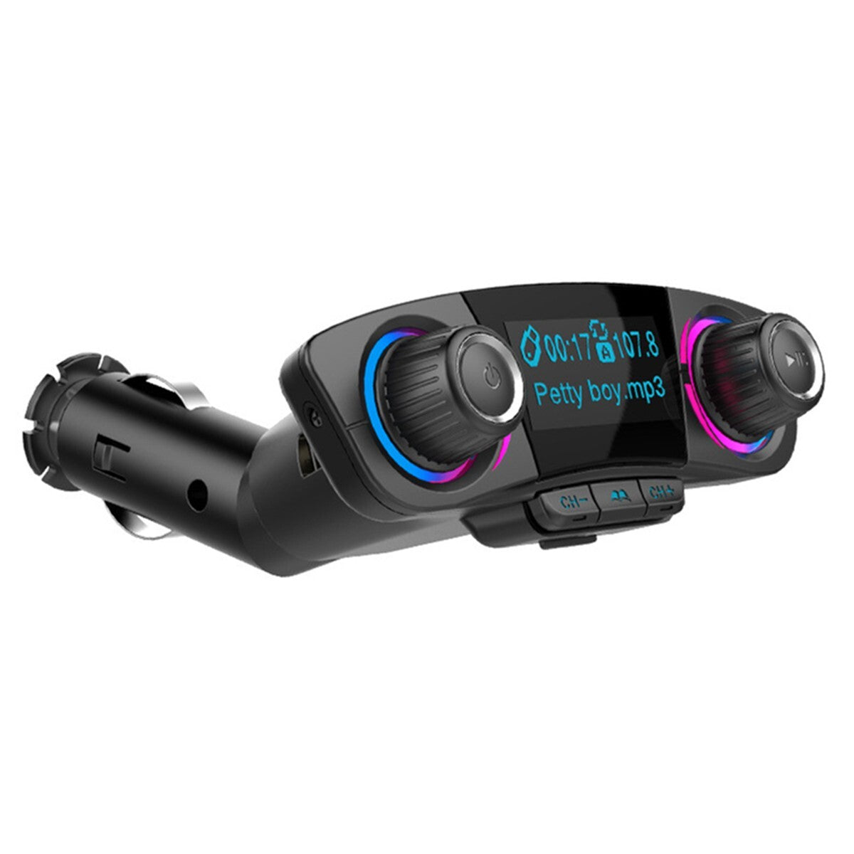 Wireless Car Bluetooth FM Transmitter MP3 Radio Adapter Car Kit 2 USB Charger