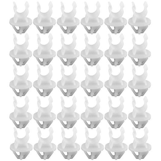 30X Car Hood Support Prop Rod Clamp Holder Clip for Honda Fastener Rivets L