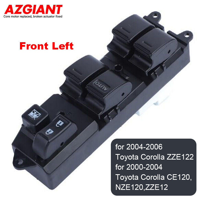 Power Window Master Control Switch Left Driver Side for 2000-2006 for Toyota for Corolla