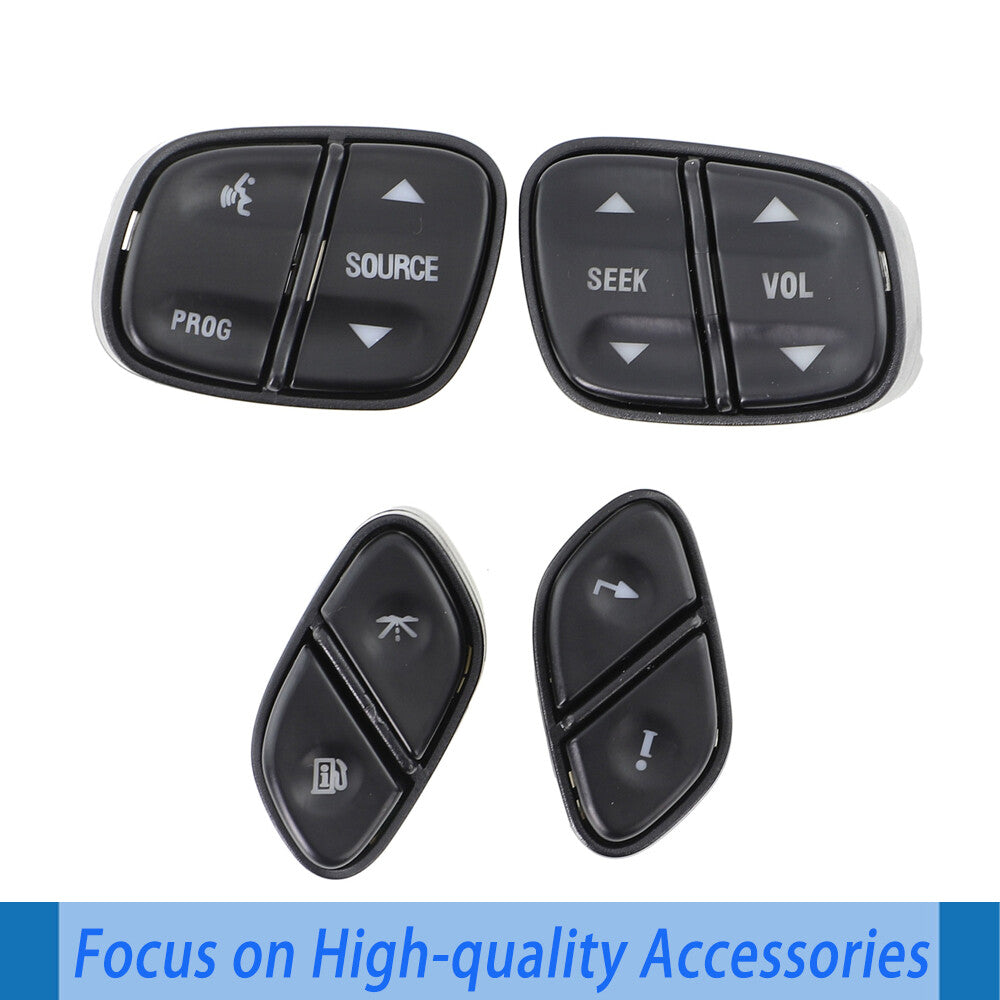4PCS Steering Wheel Switch Control Buttons for GMC Silverado for Chevrolet for Sierra