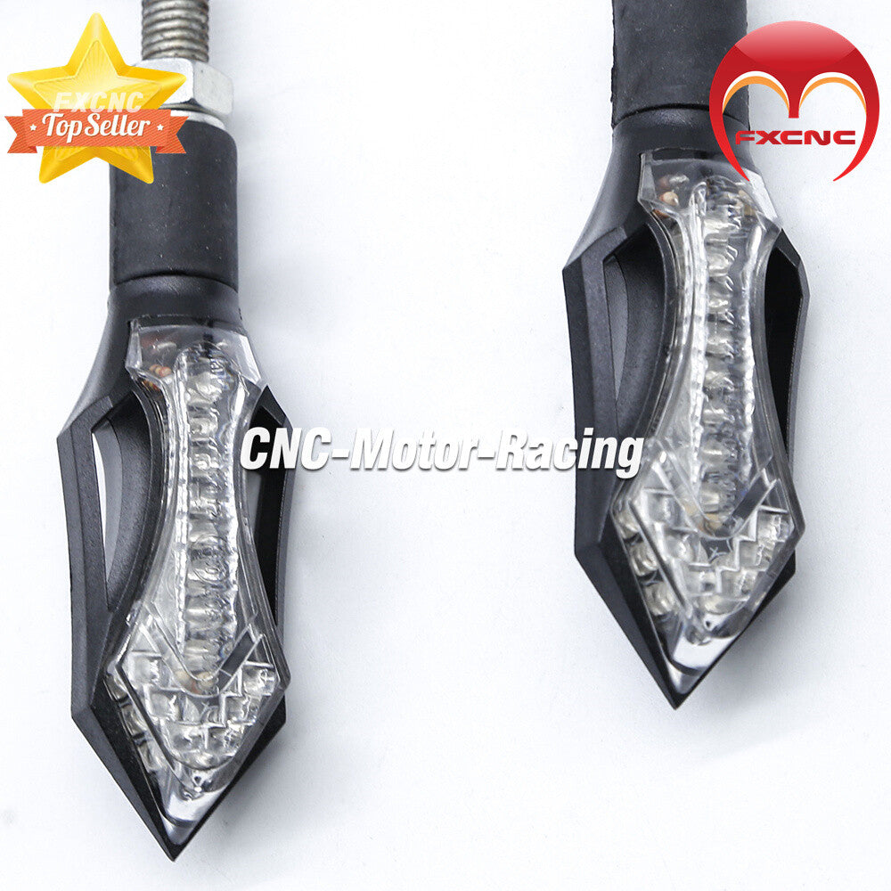 Aluminum alloy motorcycle DC 12V 5.4W 4-wire LED flashing turn signals