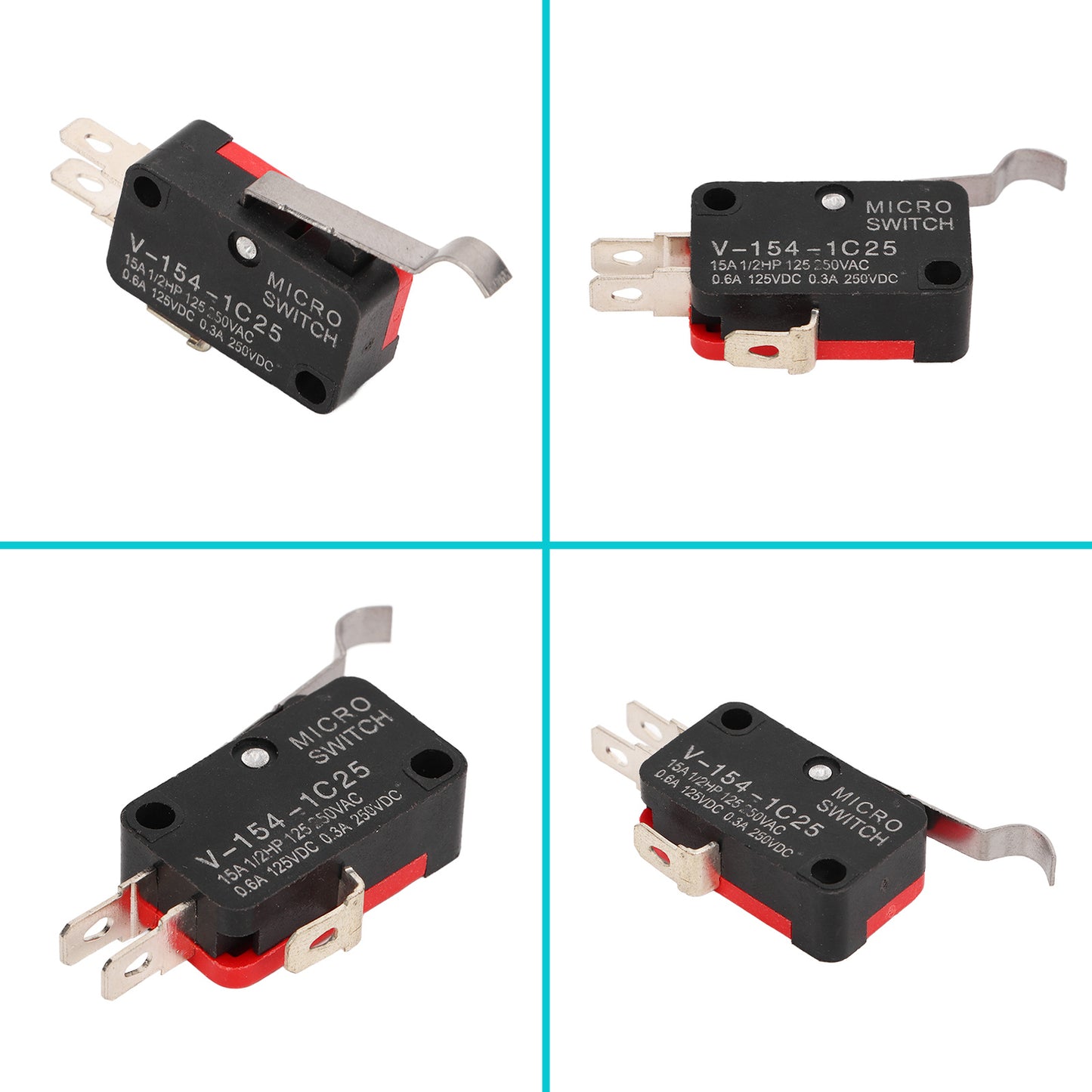 4Pcs 3 Prong Floor Pedal Box Micro Switch 1014807 for DS Precedent