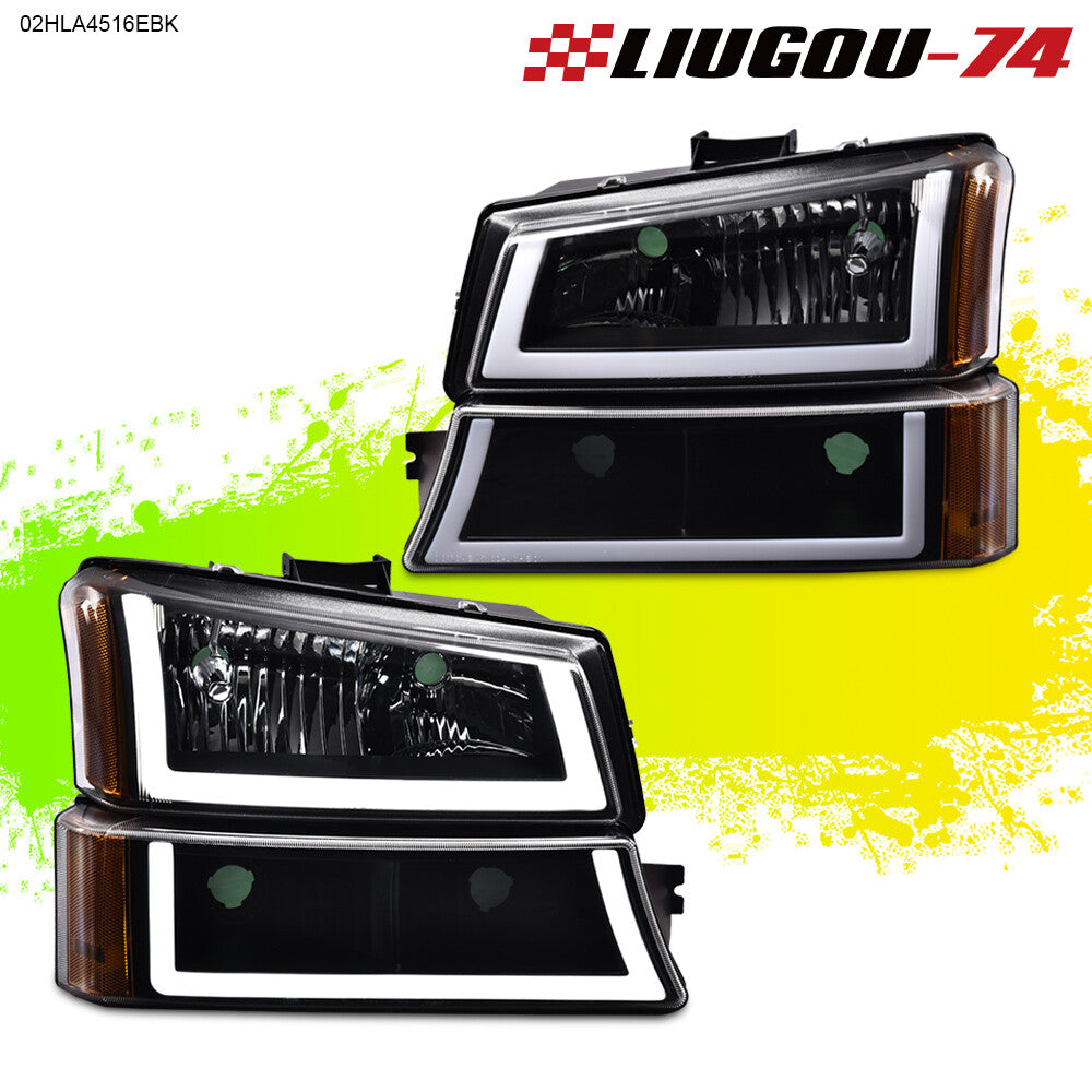 Amber LED DRL Black house light + taillights suitable for 03-06 SILVERADO new