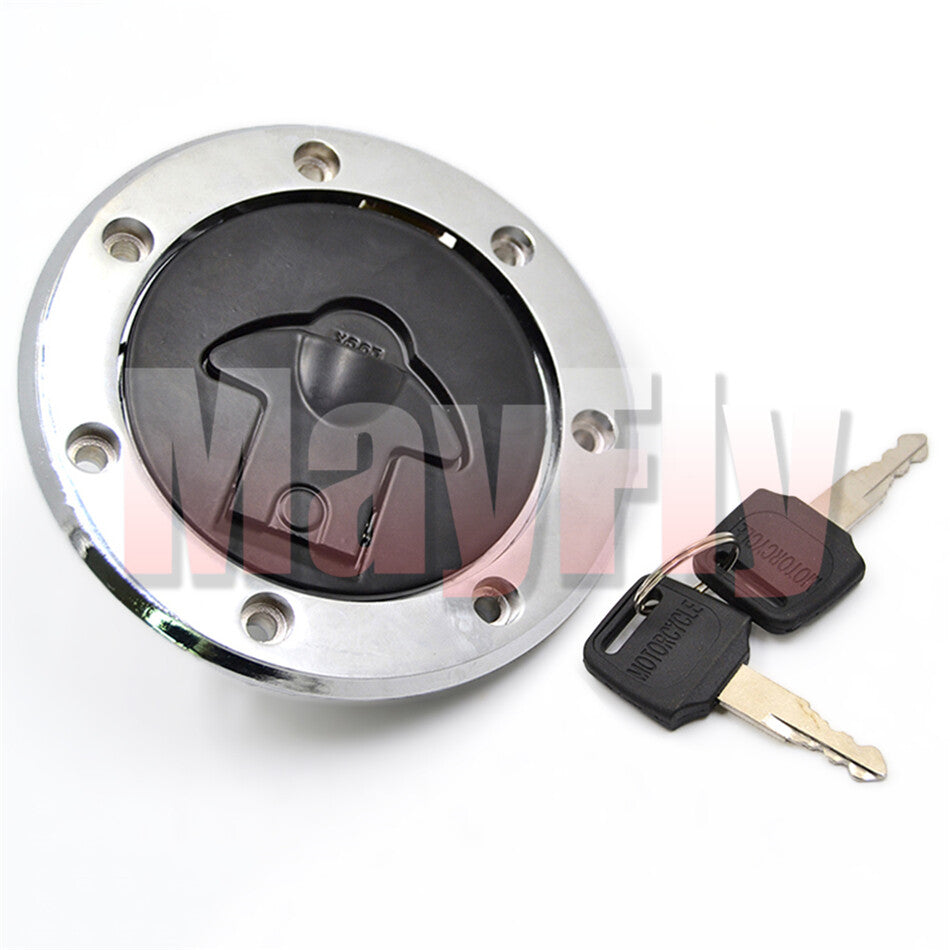 Fuel Gas Tank Cap Cover  Key Fit for Kawasaki ZX6R ZX7R ZX9R ZZR600 1989-2004