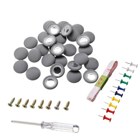 60x Cloth Car Roof Snap Rivets Buckle Automotive Headliner Repair Button w/Screw