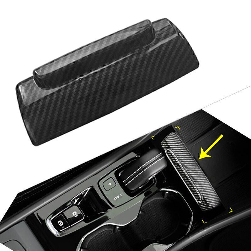 for Volvo XC40 2018-2020 Carbon Fiber ABS Inner Central Ashtray panel Cover Trim