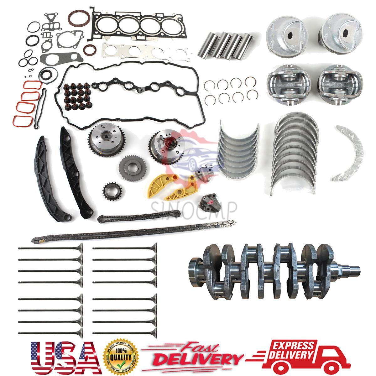 G4KH Engine Rebuild Kit Crankshaft 231112G400 Valve Kit Bearing Set for Hyundai