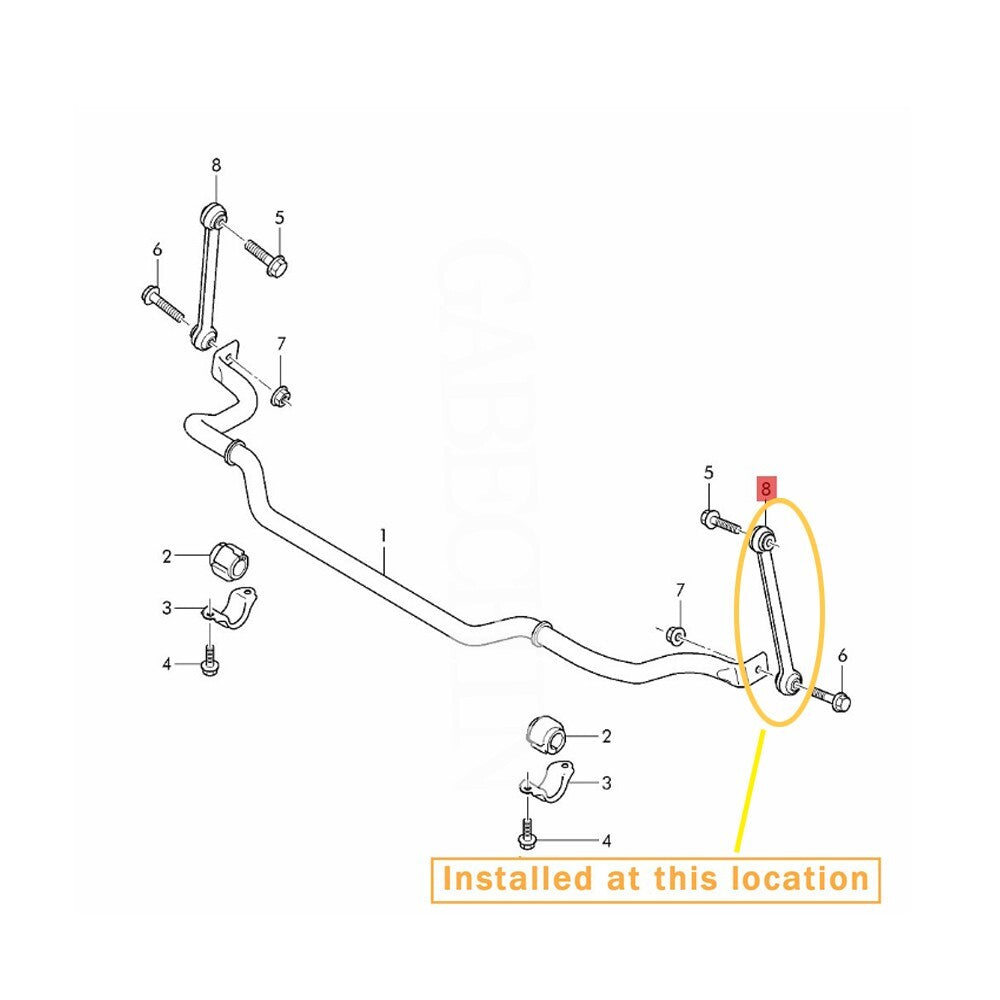 Stabilizer support bar for Bentley Mulsanne 2011-2022 - Equipment Manufacturer: 3Y0411317