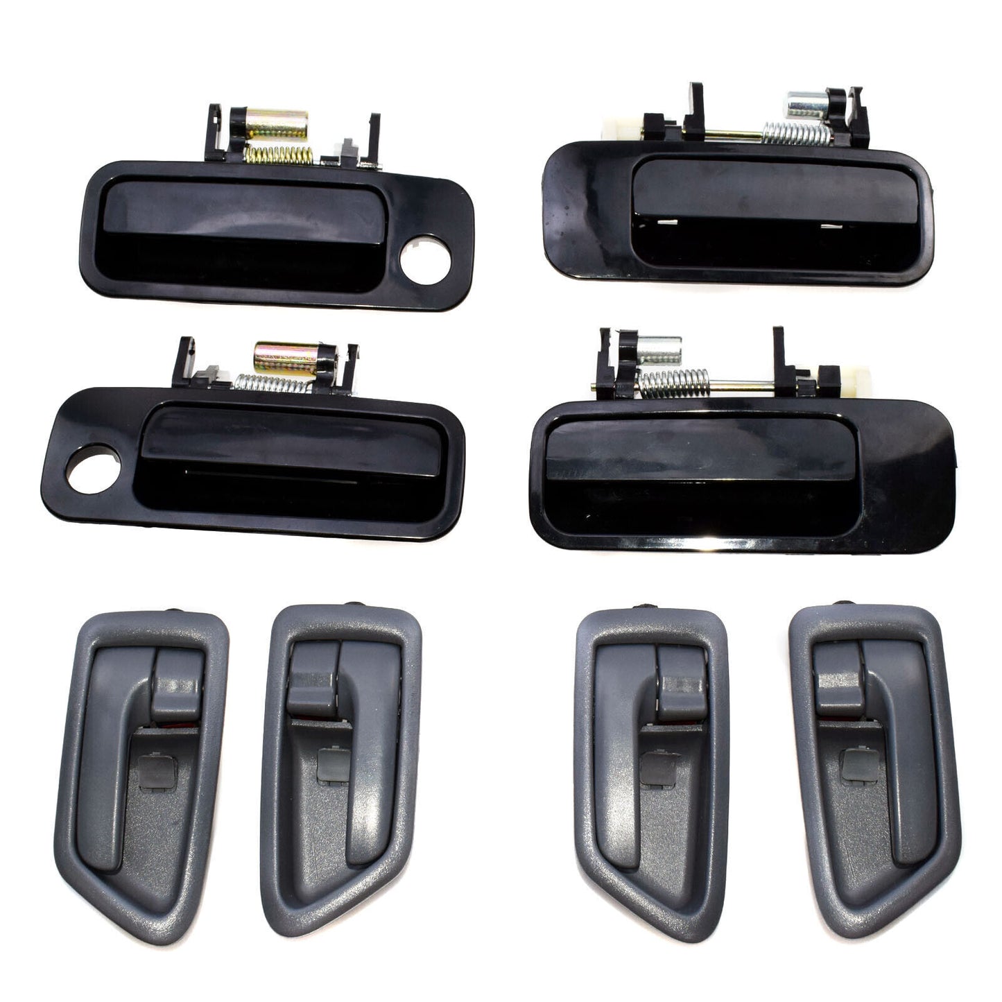 for Toyota for Camry 97-01 8Pcs Front Rear Black Outer Inner Gray Door Handle Set