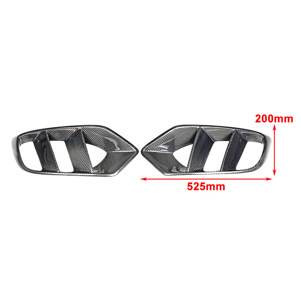 Front Bumper Fog Light Grille Cover for Mercedes-Benz C Class W205 C180 C200