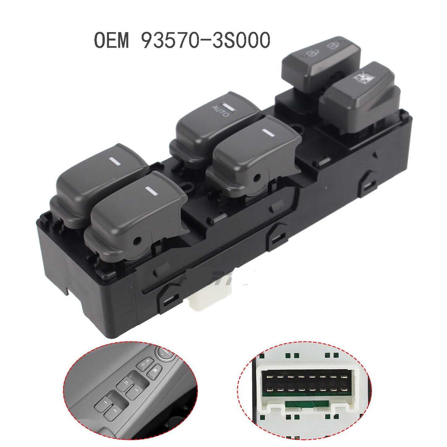 for Hyundai Sonata 2011-2015 Front LH 93570-3S000 Master Power Window Switch NEW