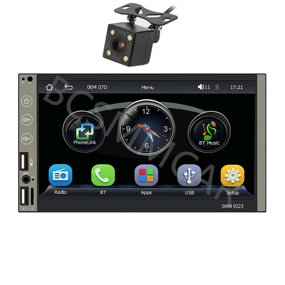 7in Car Stereo Radio For Apple Carplay Android Auto Player USB Multimedia Camera