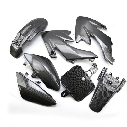 Carbon Fiber Plastic Fender Kit Body Work Fairing for Honda CRF XR XR50 CRF50