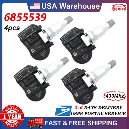 New Set(4) TPMS Tire Pressure Sensor for BMW F20 3ER X5 433MHz 6855539 TPM222 US