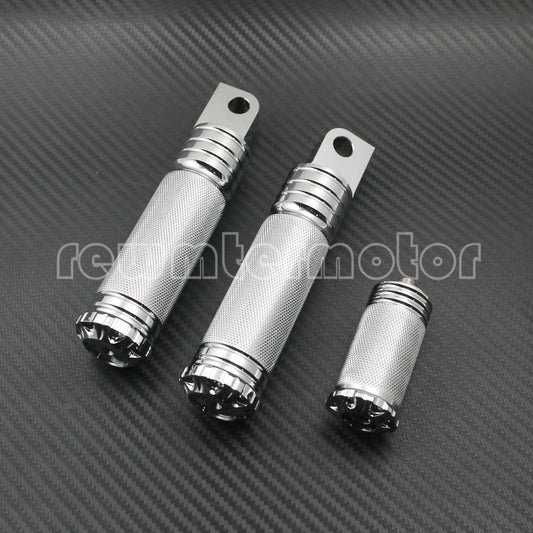 Chrome Footrest Foot Pegs + Shifter Peg Fits for Harley Sportster Touring