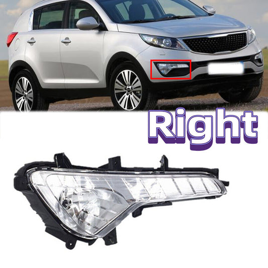 Right for Kia Sportage 2009-2014 Front Bumper Fog Light Daytime Running Light