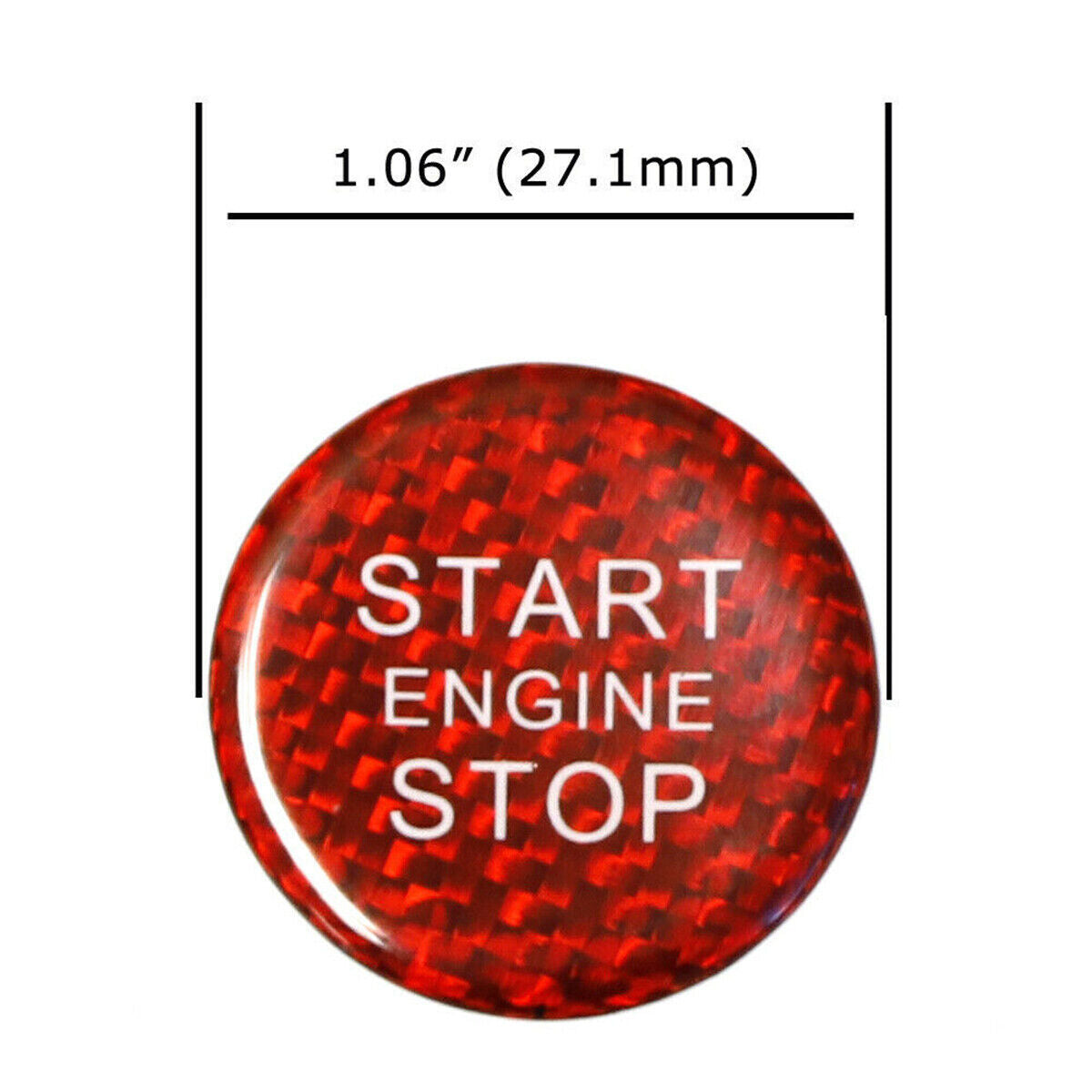 for Audi for A4 for A5 A7 for A8 Q3 Q5 Q7 Red Carbon Fiber Engine Push Start Button Cover
