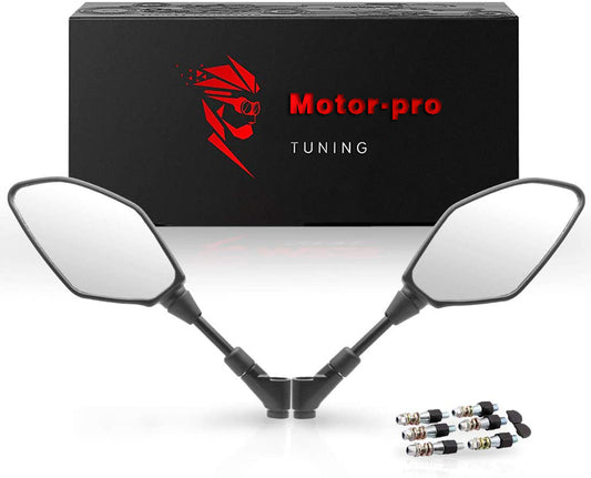 Pairs Motorcycle Rearview Mirrors 8mm/10mm for Kawasaki Z900 Z125 1000