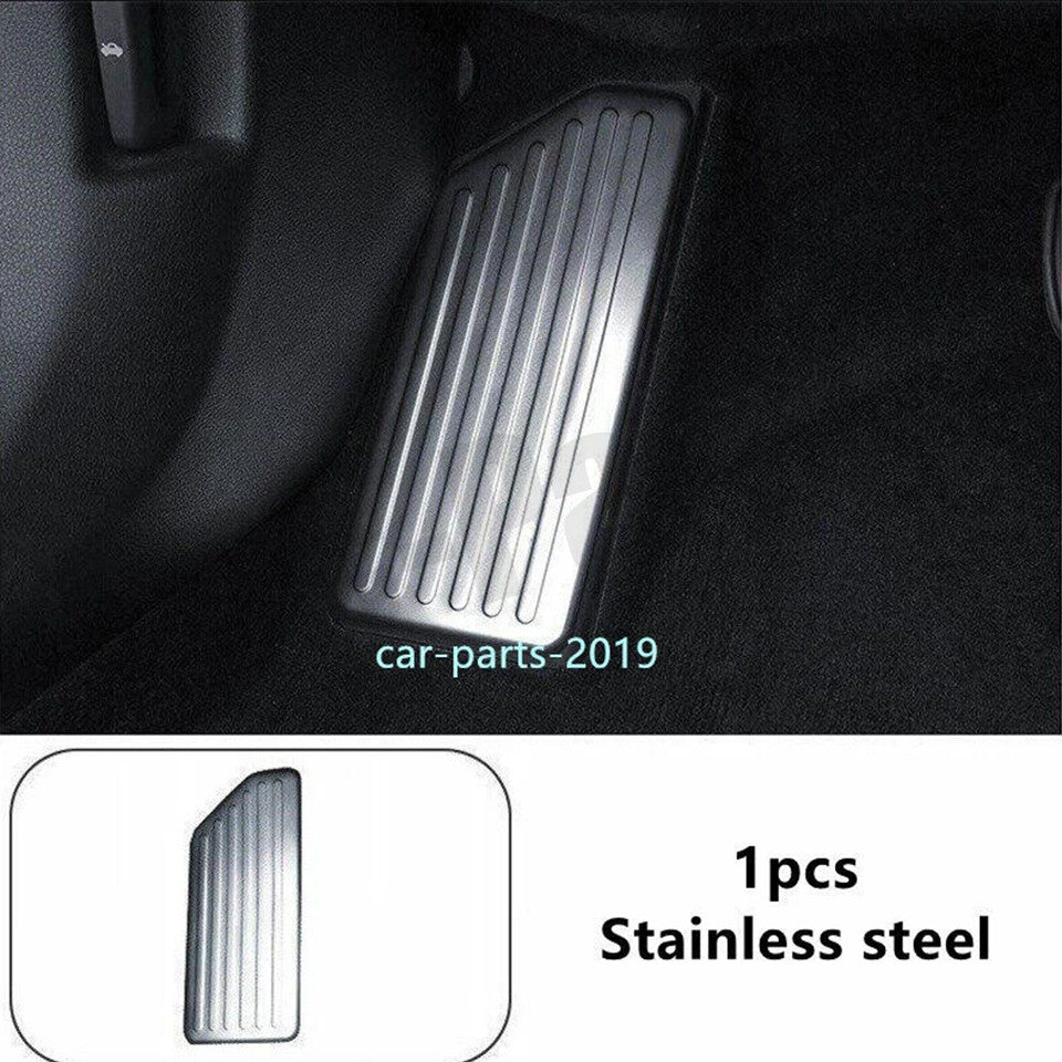 Silver steel inner footrest pedal anti-slip cover decoration for Kia K5 2021-25