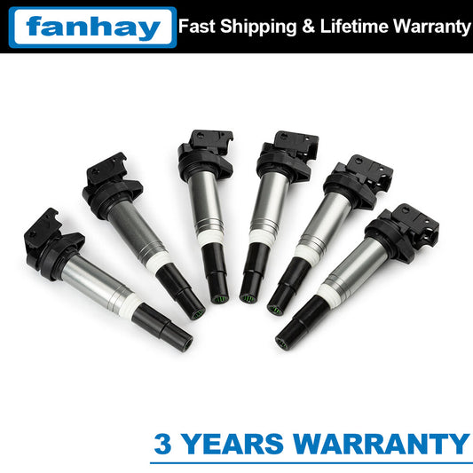 6-pack of brand new ignition coils suitable for BMW 135i, 135IS, 228i for Mini Cooper 2011-2015 12138616153