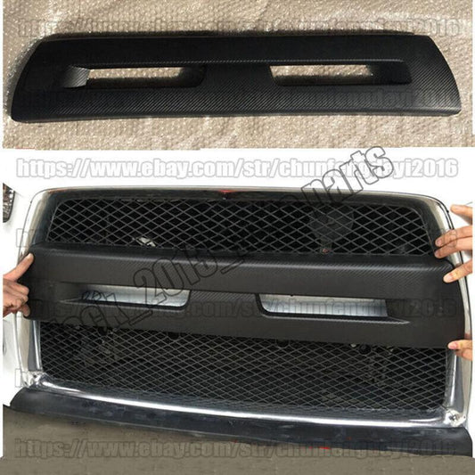 For 08-15 for Mitsubishi Evolution EVO 10 Carbon Fiber ABS Front Bumper Grille Cover