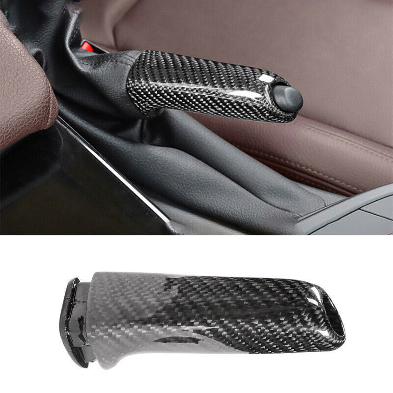 for BMW 3-4 Series GT 2014-2018 Real Carbon Fiber Brake Handle Handbrake Trim 1P