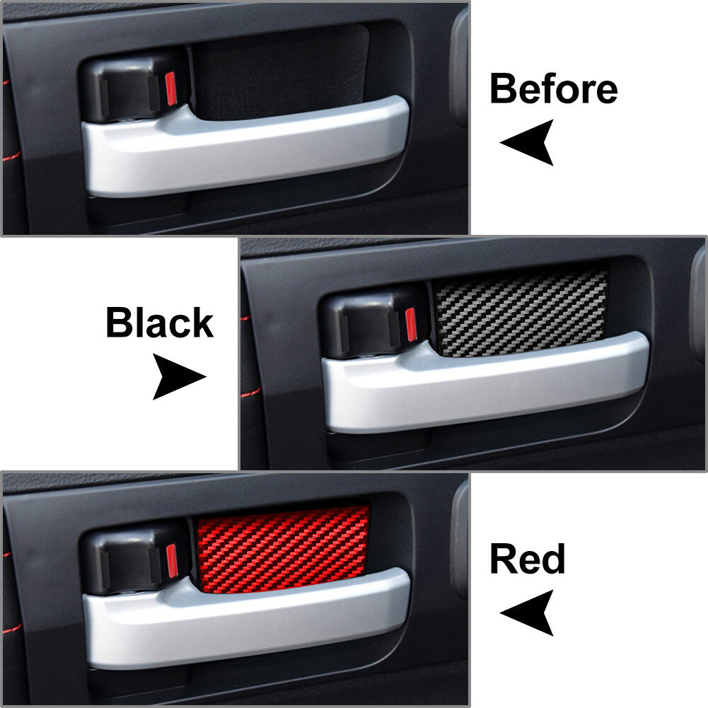 for Toyota Tundra 2014-2021 Carbon Fiber Door Handle Bowl Cover Trim