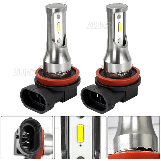 2x H11 H8 H9 H16 Headlight LED Fog Light Bulbs Kit Driving Lamp DRL 6000K White