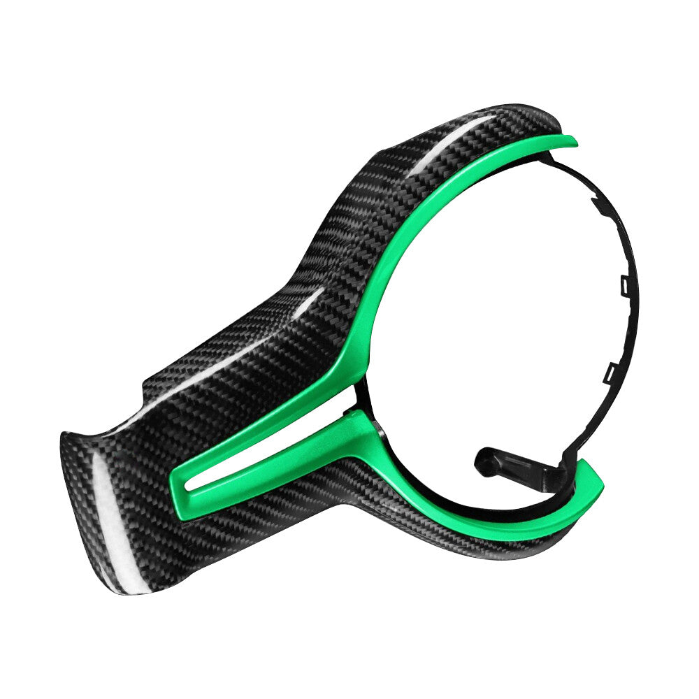 Green Carbon Fiber Steering Wheel Trim Fits For M series M4 F82 2014-2018
