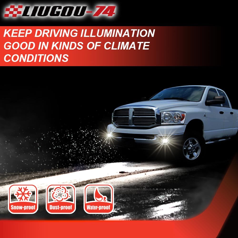 Suitable for 2002-2009 for Dodge for Ram LED fog lights, left + right, 1 pair, new.