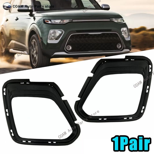 1 pair of headlight bezels EX/LX/S | Cia Soul 2020-2022 CAPA