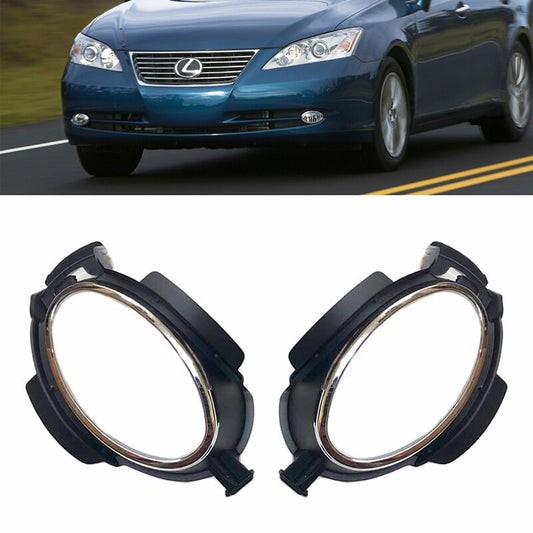Pair Front Bumper Fog Light Cover Trims Lower Grille for Lexus ES350 2006 -2008
