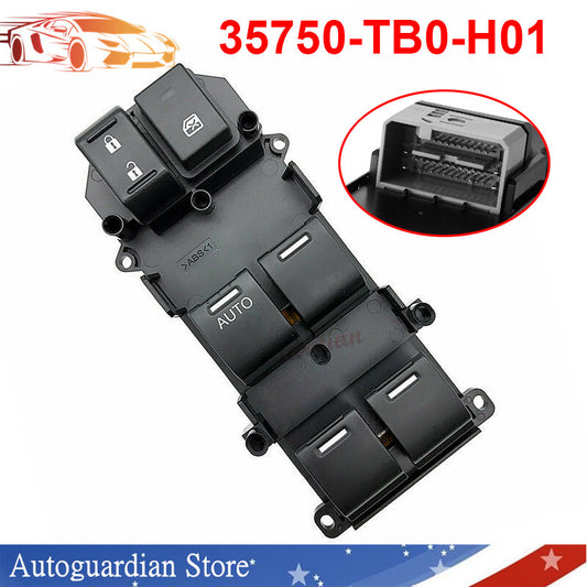 Electric Power Master window switch control 2008-2011 for Honda Accord 2.4L 3.5L.