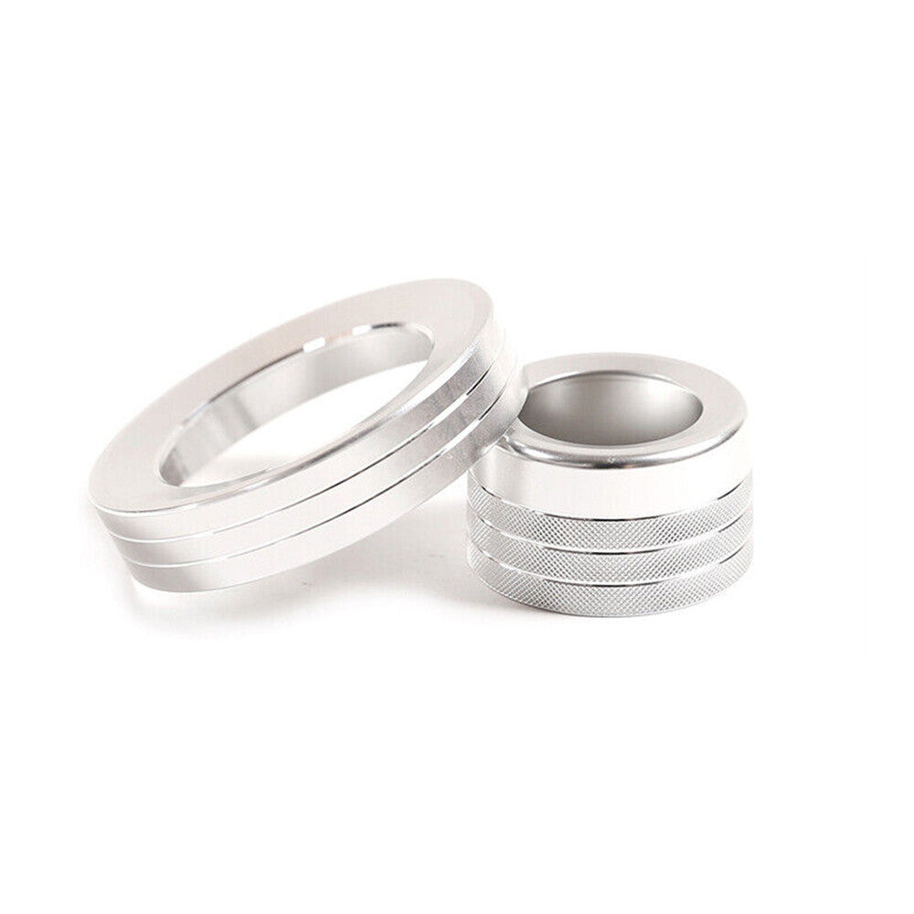 Silver Headlight Switch 4WD Four-wheel Drive Knob Trim for Ford Ranger 2015-21